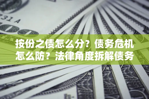 北京按份之债怎么分？债务危机怎么防？法律角度拆解债务分配与风险自保指南