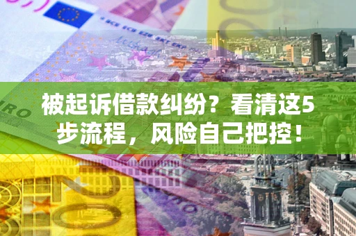 北京被起诉借款纠纷？看清这5步流程，风险自己把控！