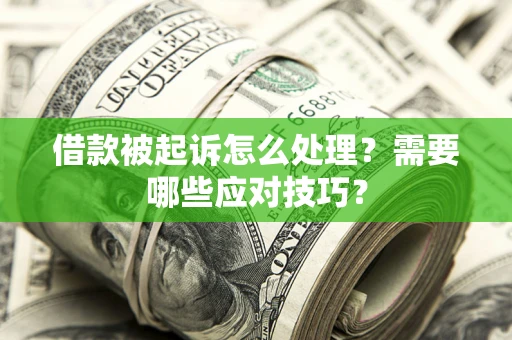 北京借款被起诉怎么处理？需要哪些应对技巧？